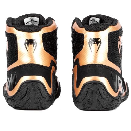 Venum Elite Wrestling Shoes - Black/Bronze