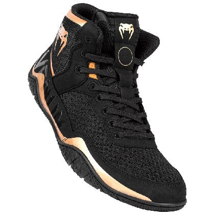 Venum Elite Wrestling Shoes - Black/Bronze