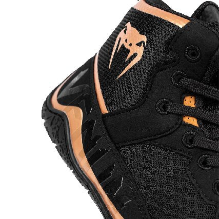 Venum Elite Wrestling Shoes - Black/Bronze