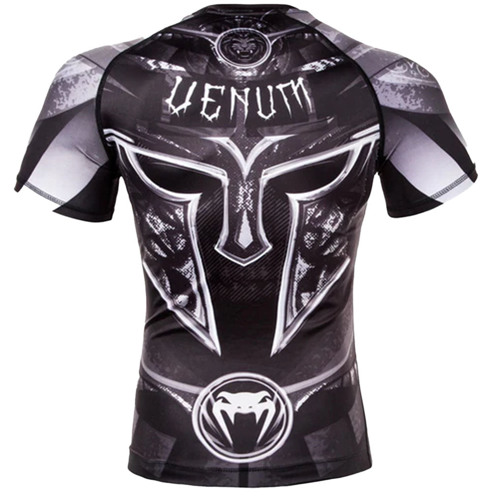 Venum Gladiator 3.0 Short Sleeve Rashguard- Black/White