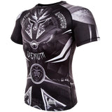 Venum Gladiator 3.0 Short Sleeve Rashguard- Black/White