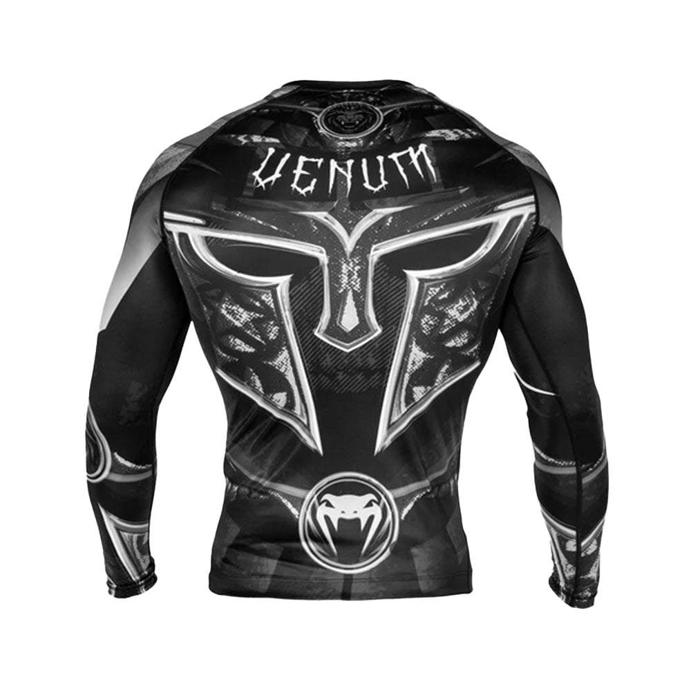 Venum Gladiator 3.0 Long Sleeve Rashguard- Black/White
