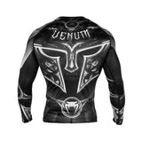 Venum Gladiator 3.0 Long Sleeve Rashguard- Black/White