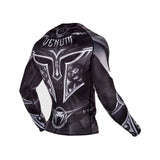 Venum Gladiator 3.0 Long Sleeve Rashguard- Black/White