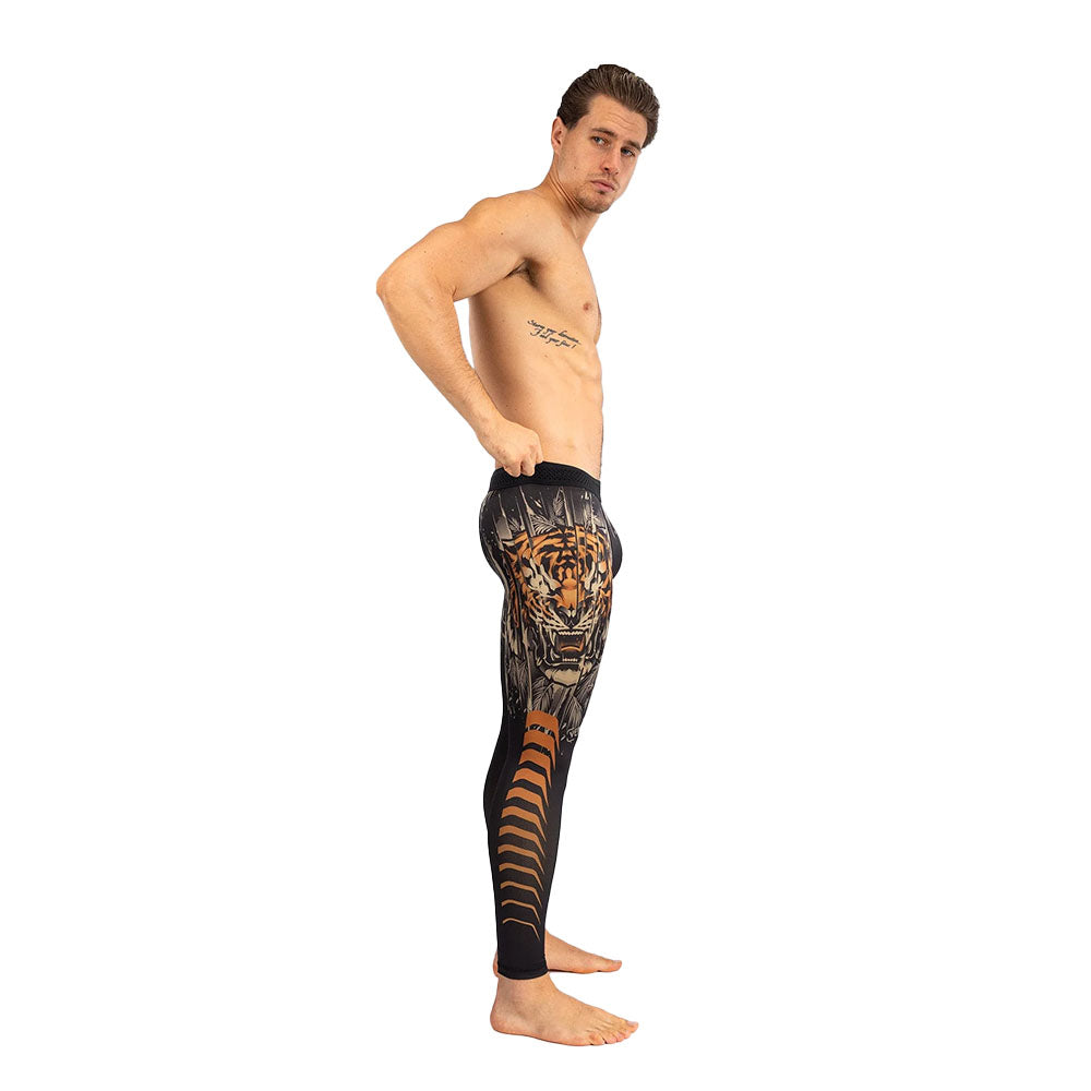 Venum Tiger Men's Spats - Black/Neon Orange