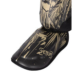 Venum Tiger Shin Guards - Black/Neon Orange