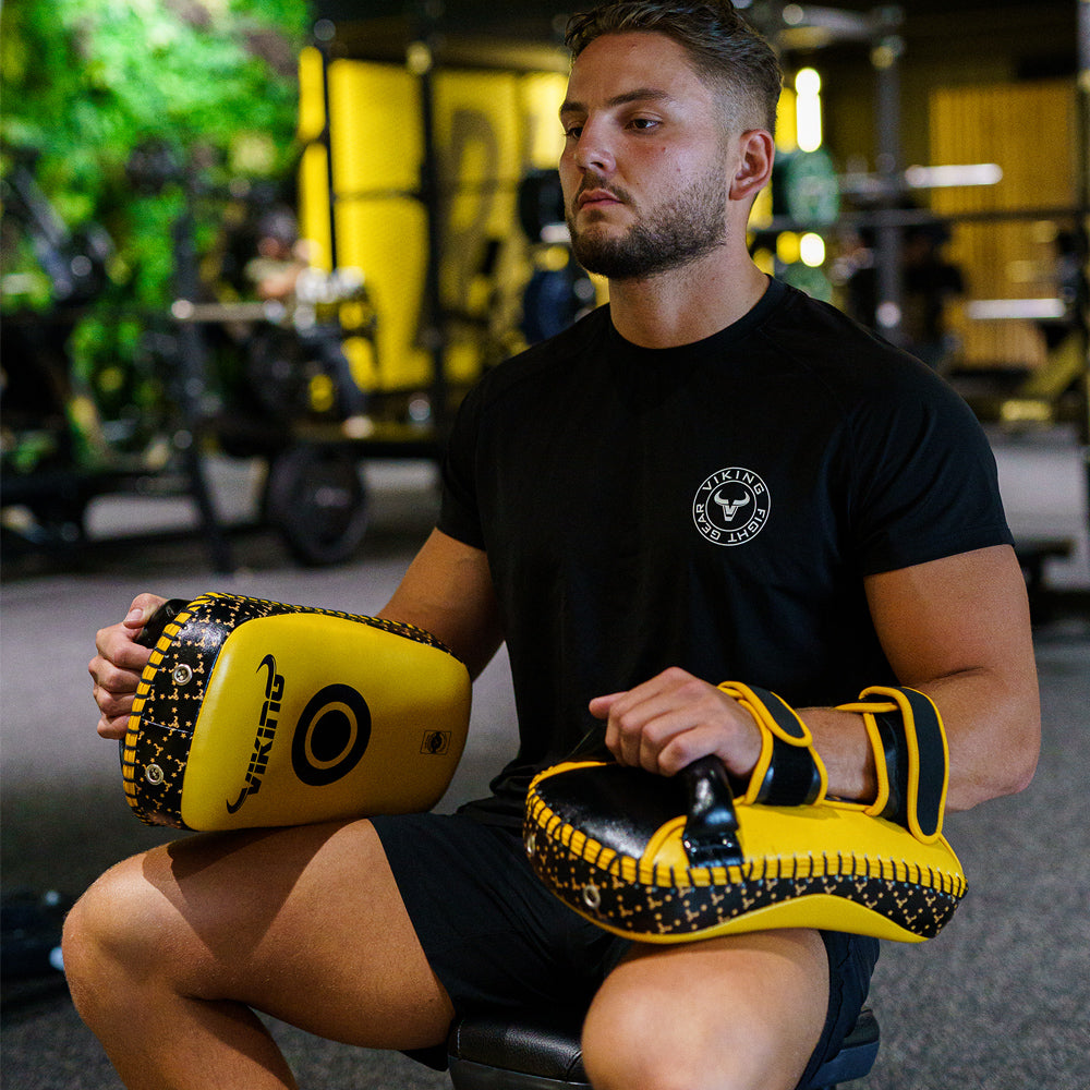 Viking Diablo Curved Pro Leather  Thai Pads (Heavy Duty)