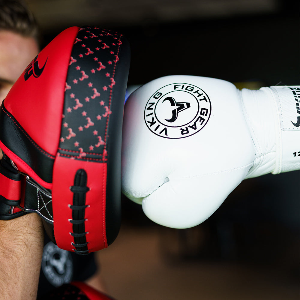 Viking Savage Leather Wrist Locking Boxing gloves