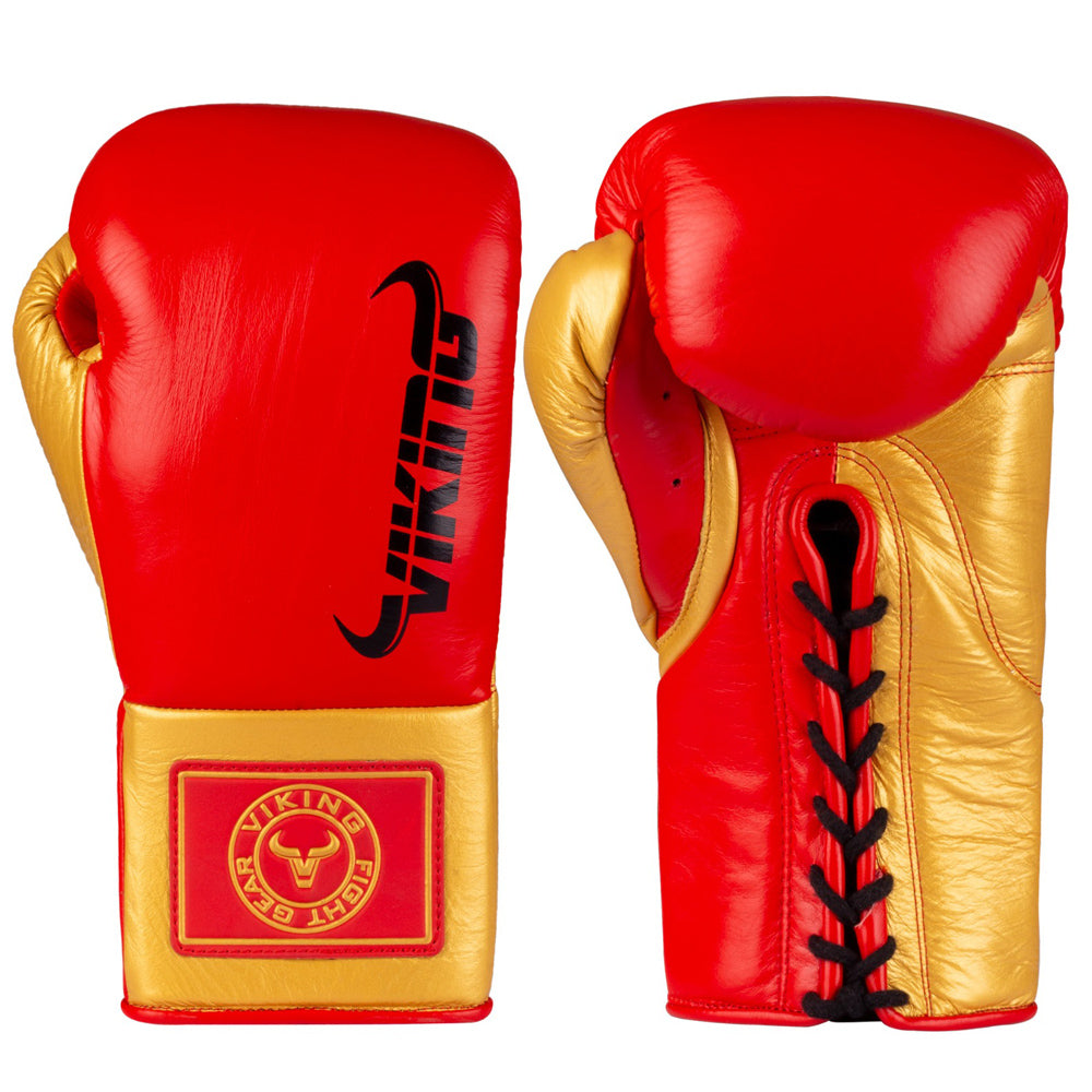 Viking Valhalla Pro Horse Hair Boxing Gloves (Lace Up)