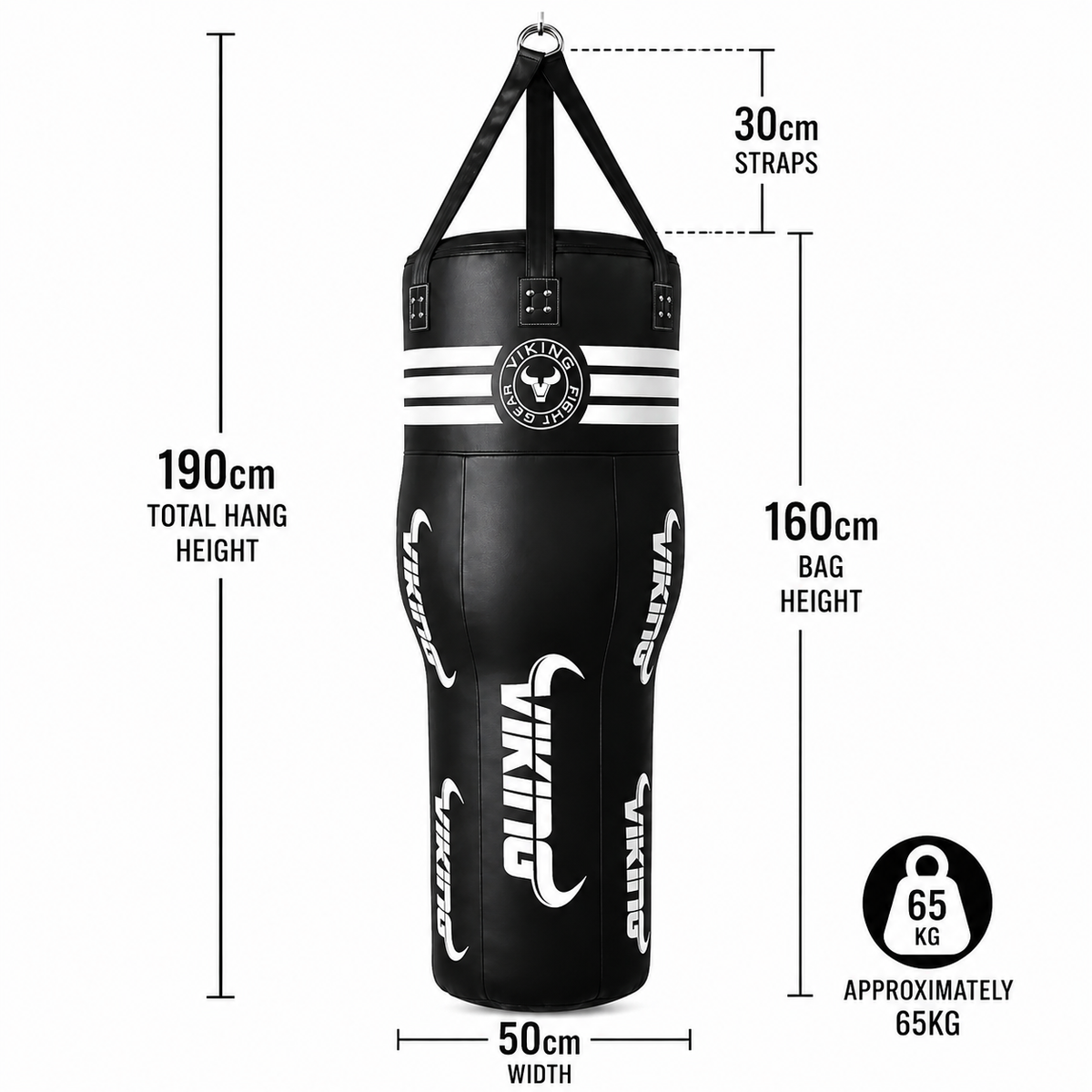 Viking Body Rip Leather Punching Bag