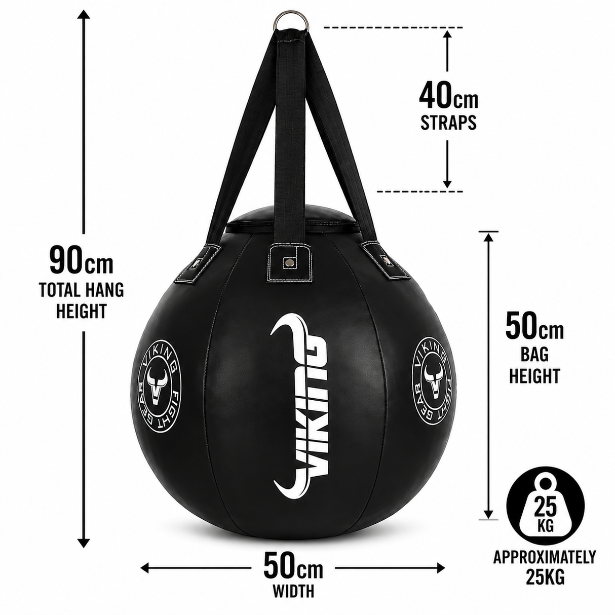 Viking Pro Leather Wrecking  Ball Punching Bag