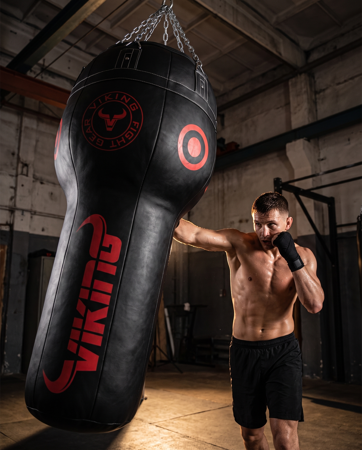 Viking Angle Leather Upper Cut Punching bag