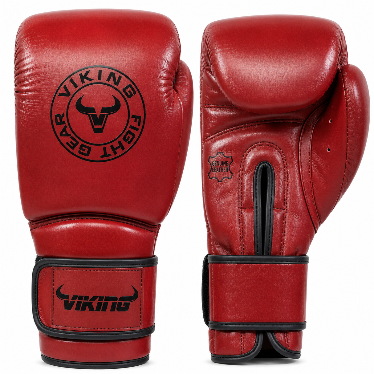 Viking Savage Leather Wrist Locking Boxing gloves