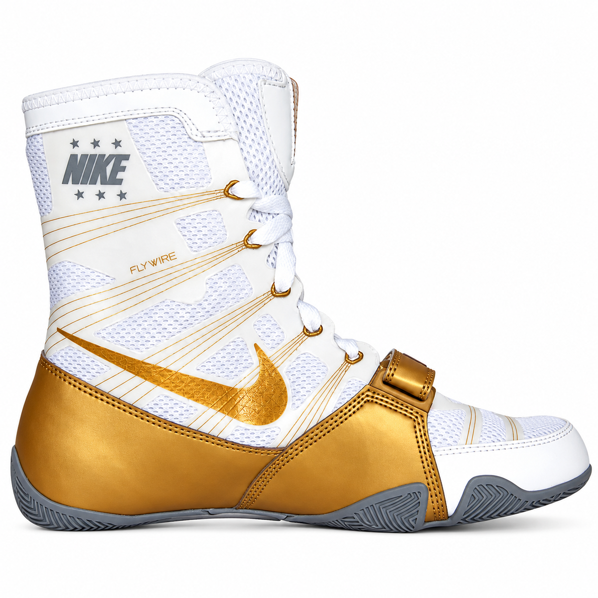 Nike HyperKO 1 Boxing Shoes - White/Gold