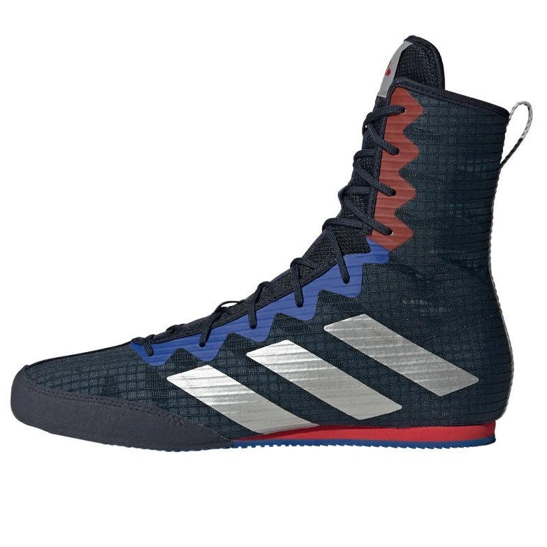 Adidas Box Hog 4 Boxing Shoes Boots - Legend Ink Silver/Grey