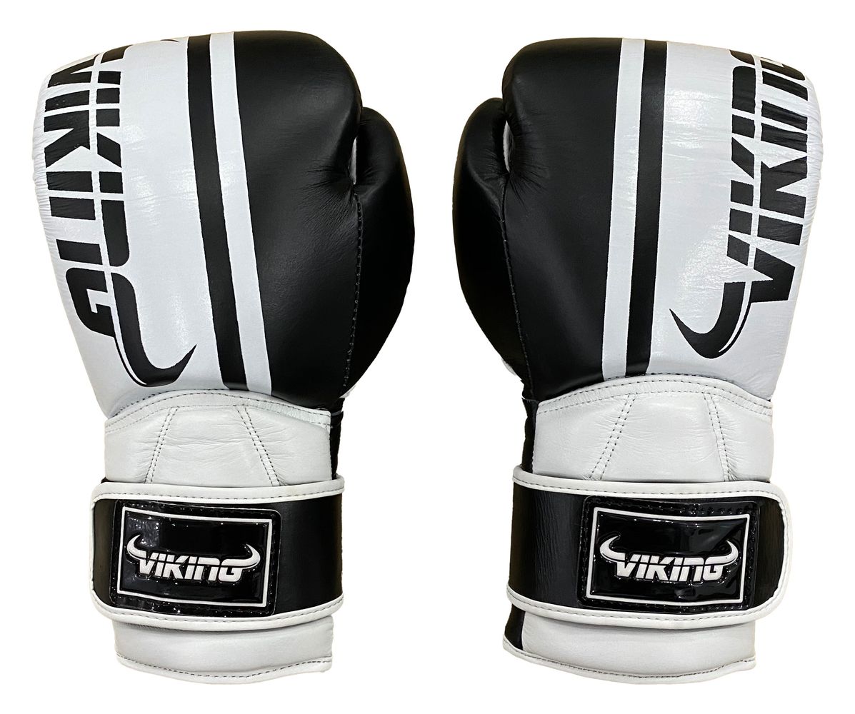 Viking Odin Elite Leather Dual Wrist strap Boxing Gloves