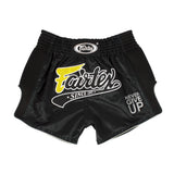 Fairtex Muay Thai Boxing Shorts BS1708 - Black Slim Cut