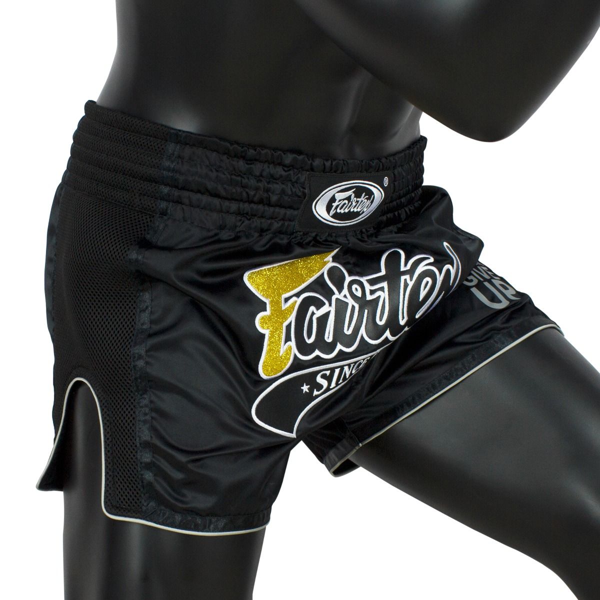 Fairtex Muay Thai Boxing Shorts BS1708 - Black Slim Cut