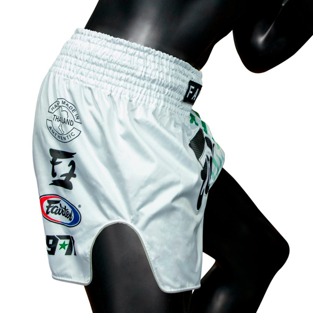 Fairtex Muay Thai Shorts BS1923 - Racer White