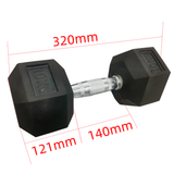 Viking Rubber Hex Dumbbells