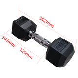 Viking Rubber Hex Dumbbells