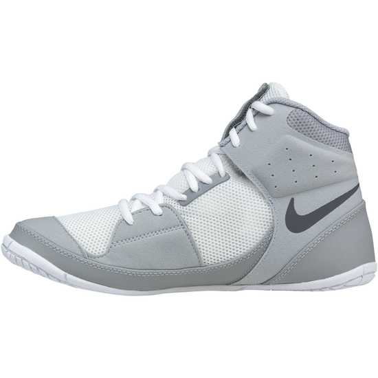 Nike Fury Wrestling Shoes - White/Grey