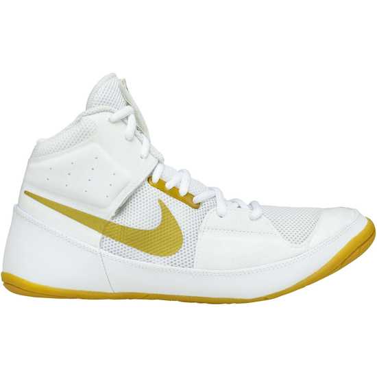 Nike Fury Wrestling Shoes - White/Gold