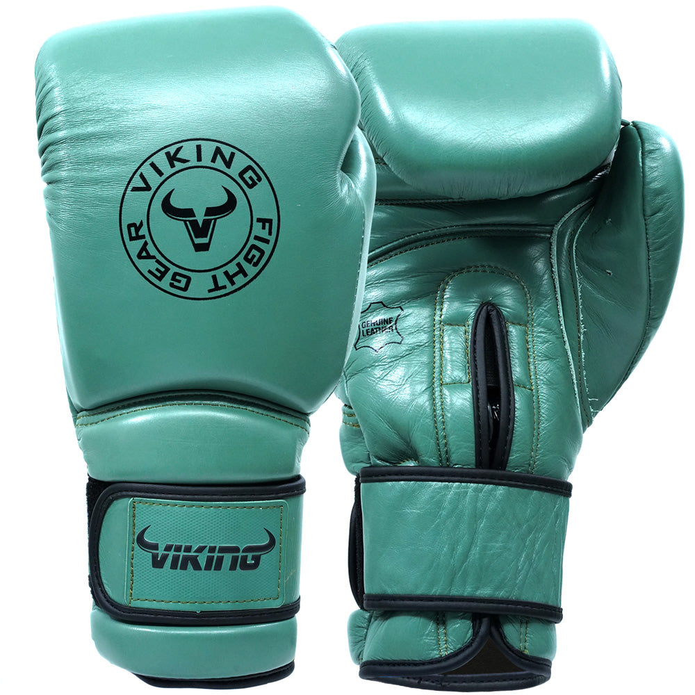 Viking Savage Leather Wrist Locking Boxing gloves
