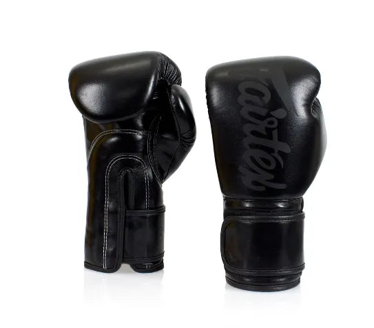 Fairtex BGV14SB  Muay Thai Gloves (Solid Black)