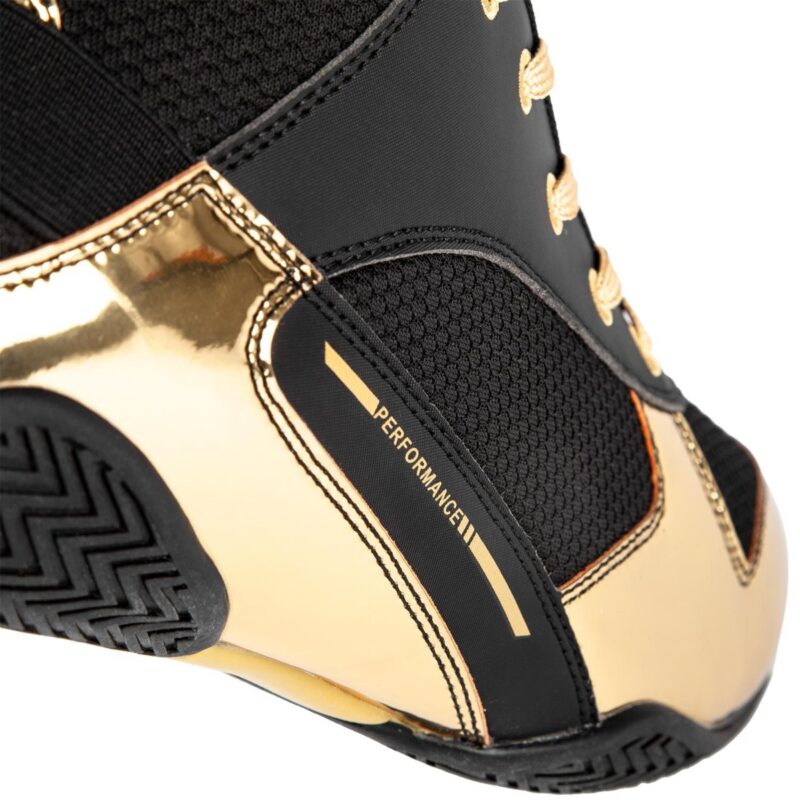 Venum Elite Boxing Shoes - Black/Gold-13870