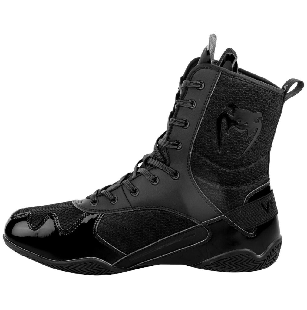 Venum Elite Boxing Shoes Black/Black MMA Factory