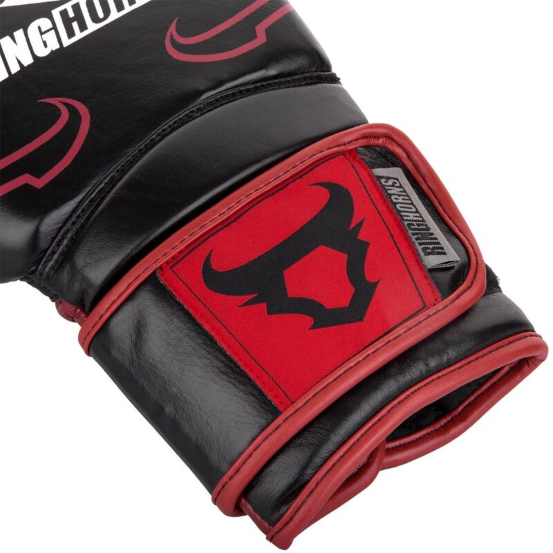 Ringhorns Destroyer Boxing Gloves-Black/Red-12Oz-21099