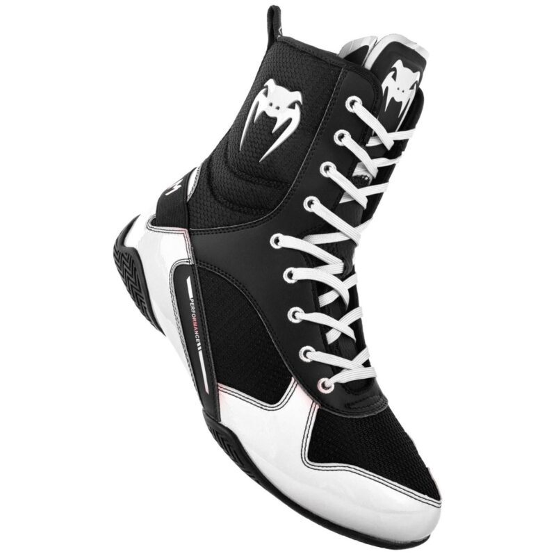 Venum Elite Boxing Shoes - Black/White-0