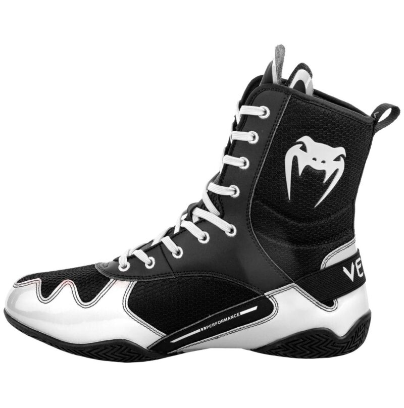 Venum Elite Boxing Shoes - Black/White-22787