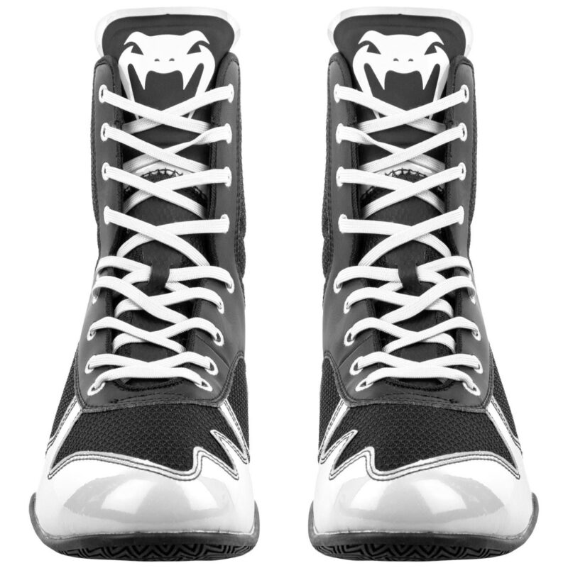 Venum Elite Boxing Shoes - Black/White-22789