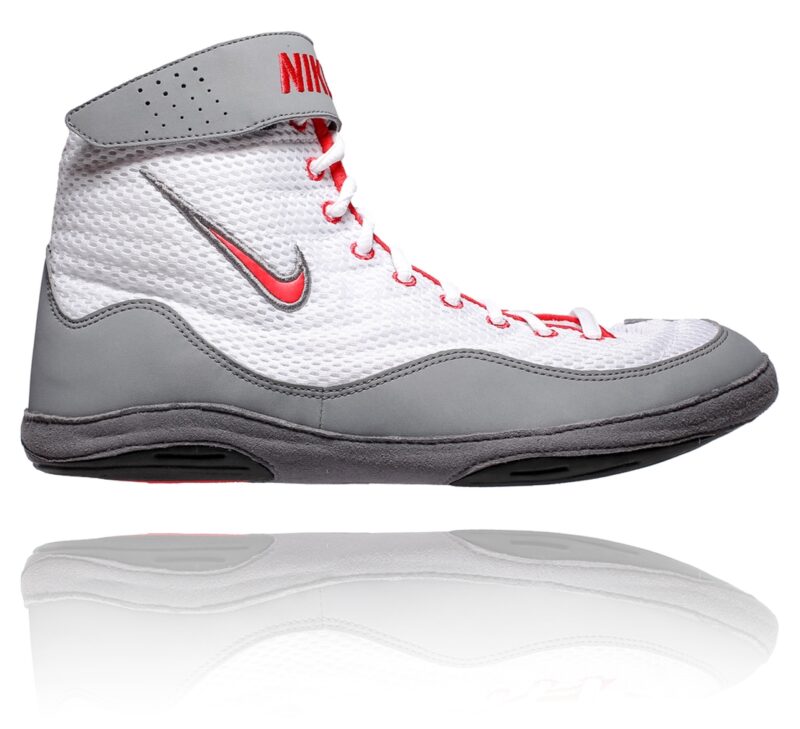 Nike Inflict 3 Wrestling Shoes - White/Uni Red/Cool Grey-0