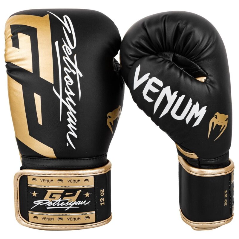 Venum Petrosyan Boxing Gloves - Black/Gold-0