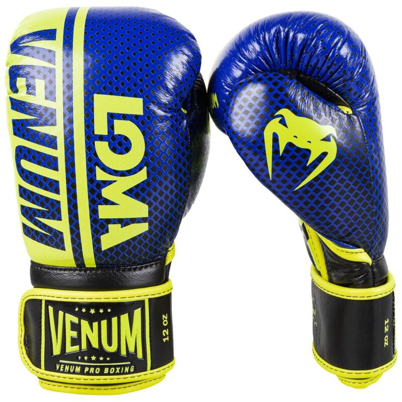 Venum Shield Pro Boxing Gloves Loma Edition - Velcro - Blue/Yellow-0