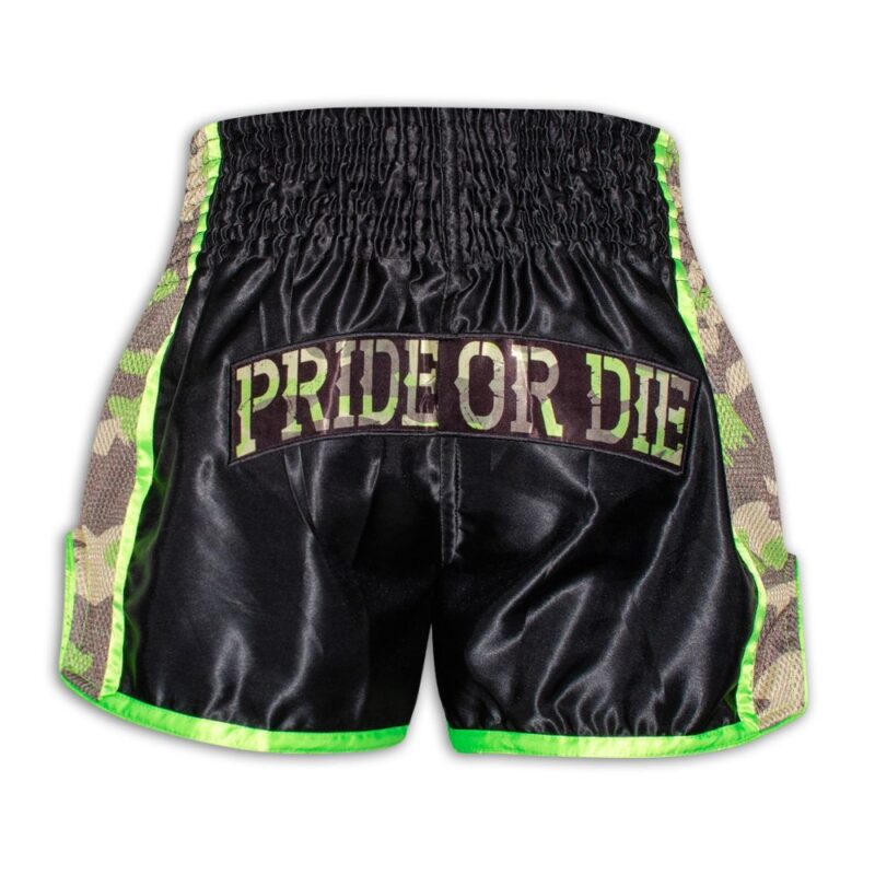 Pride Or Die Raw Training Camp Muay Thai Shorts - Jungle-27019