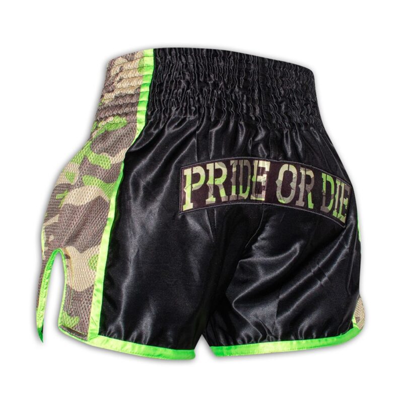 Pride Or Die Raw Training Camp Muay Thai Shorts - Jungle-27021