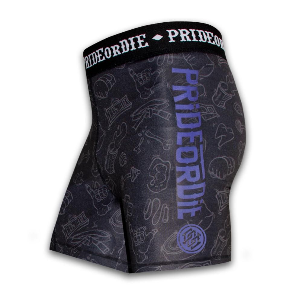 Pride Or Die Fight Life Compression Shorts-0
