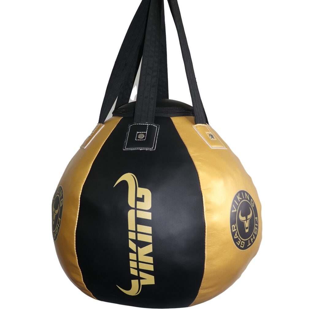 Viking Pro Leather Wrecking Ball Punching Bag MMA Factory