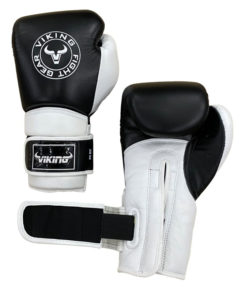 Viking Savage Leather Wrist Locking Boxing Gloves-33639