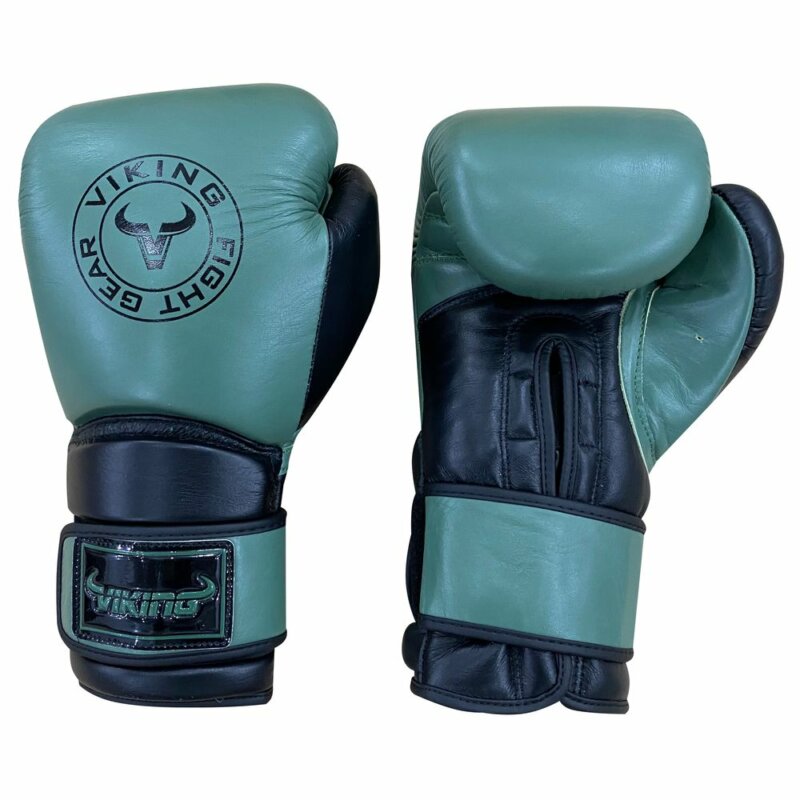 Viking Savage Leather Wrist Locking Boxing Gloves-31823