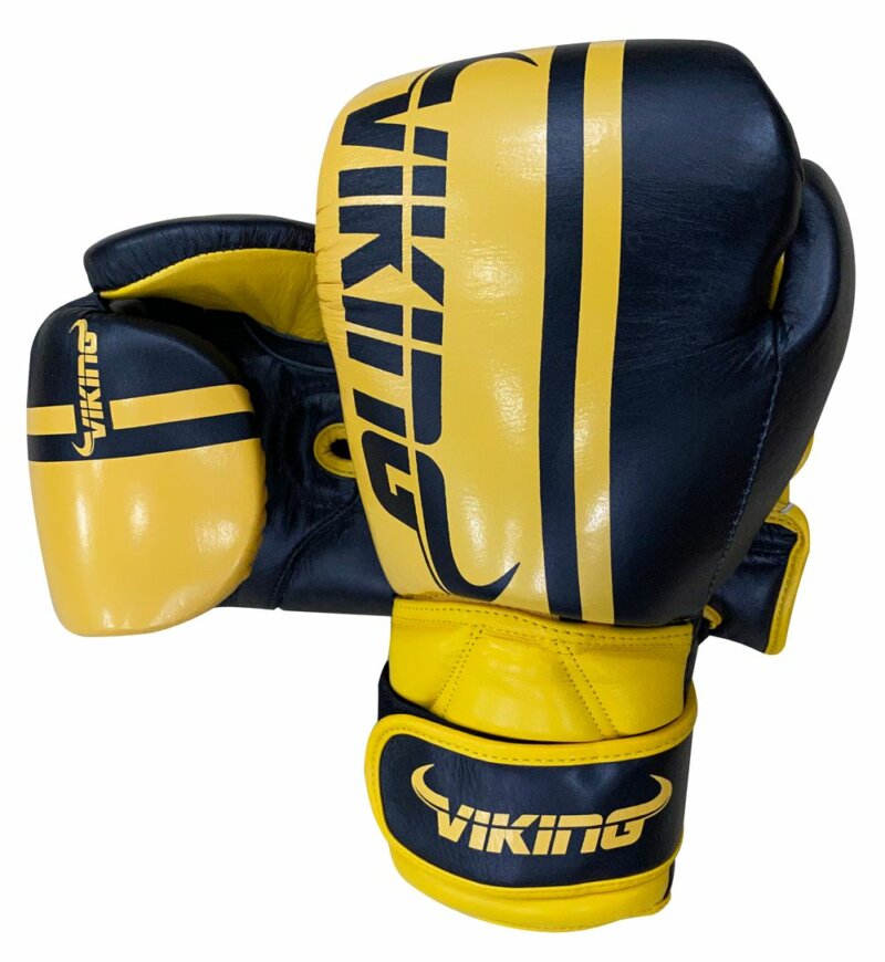 Viking Odin Elite Leather Dual Wrist Strap Boxing Gloves -31775