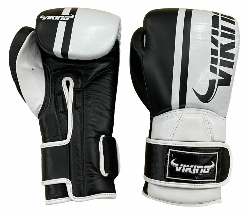 Viking Odin Elite Leather Dual Wrist Strap Boxing Gloves -31779