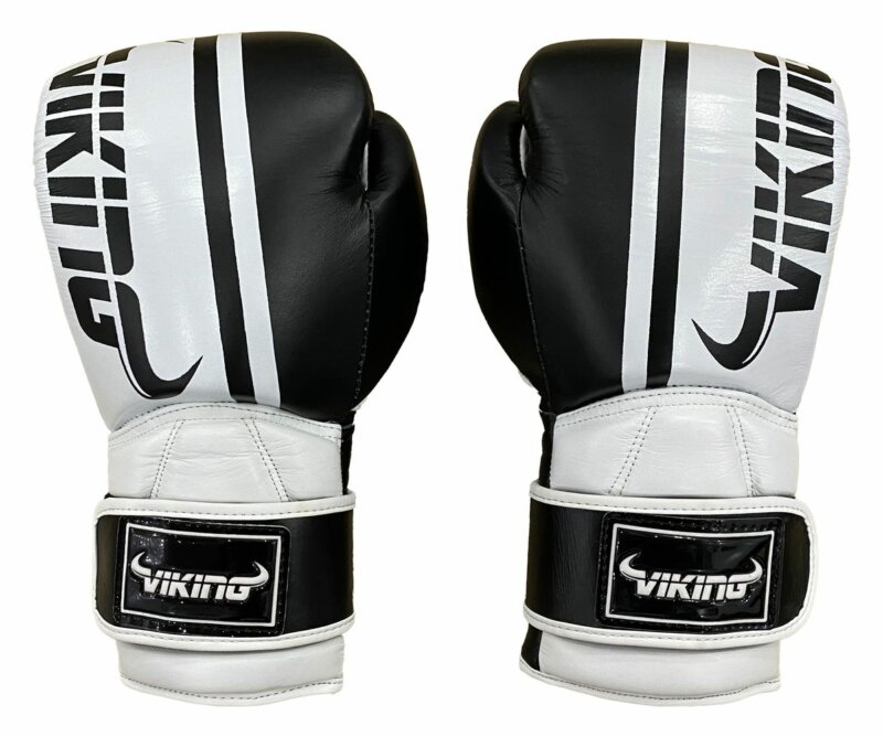 Viking Odin Elite Leather Dual Wrist Strap Boxing Gloves -31778