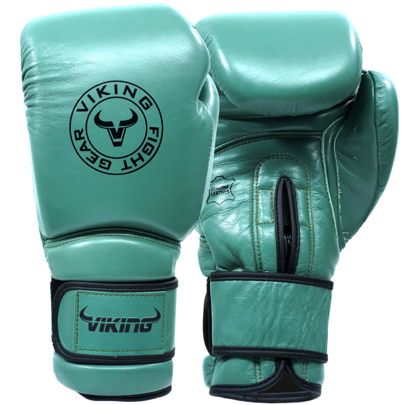 Viking Savage Leather Wrist Locking Boxing Gloves-43865