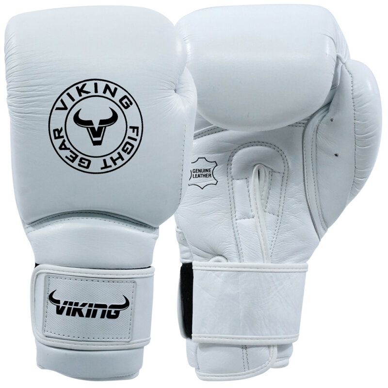 Viking Savage Leather Wrist Locking Boxing Gloves-43866