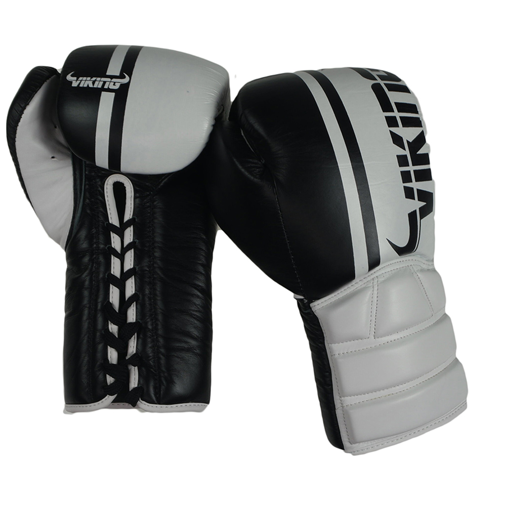 Viking Ivar pro Lace up Leather Boxing Gloves -0